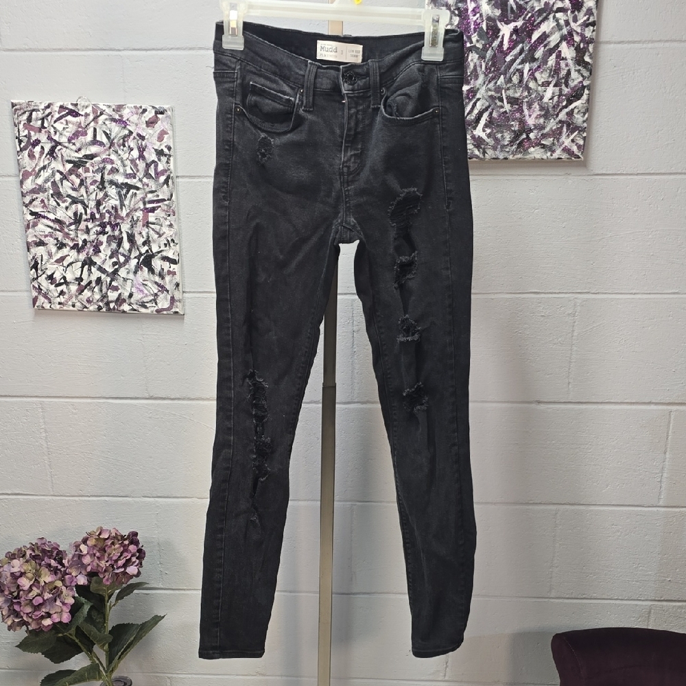 Mudd Black Distressed Skinny Jeans